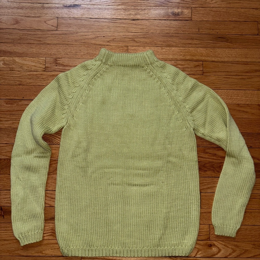 Land’s End Green Wool Sweater